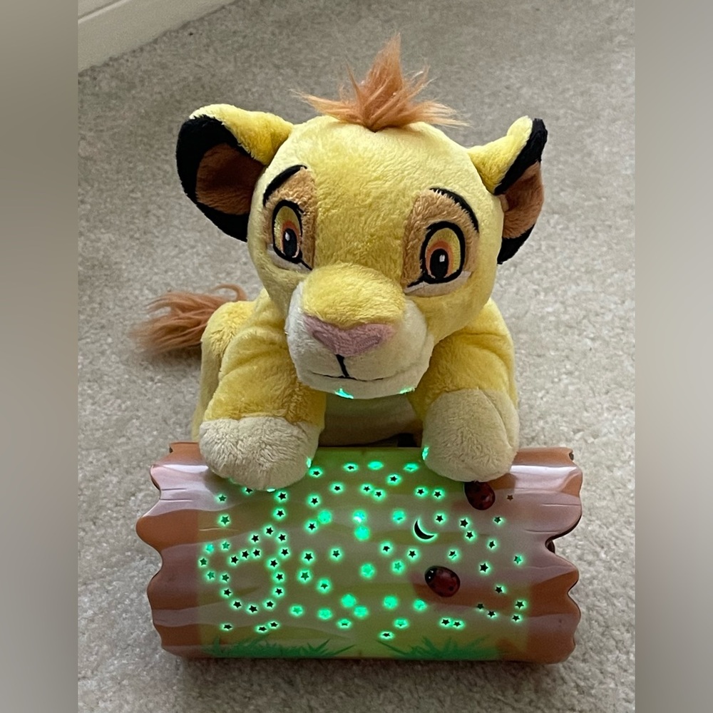 Lion King Simba on the Log Night Light - w/ Hidden Mickey - Disney Baby